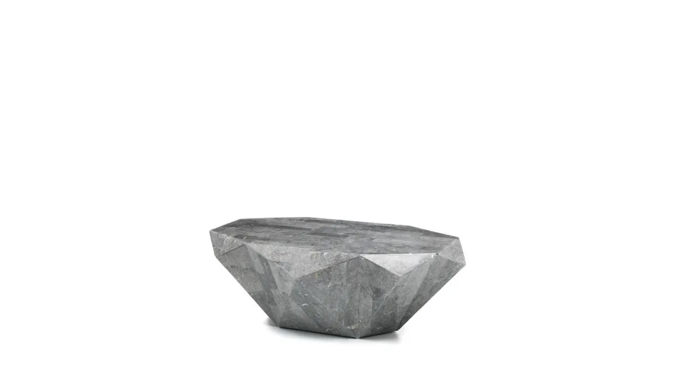 Tavolino in pietra fossile Diamond Medium di Stones