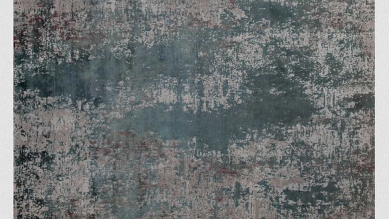 Tappeto Hawara Des Azzurro e Beige di Kermes divani