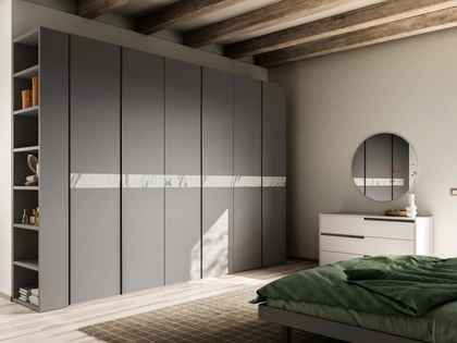 Armadio su misura Lena 35 con inserto in marmo di Orme