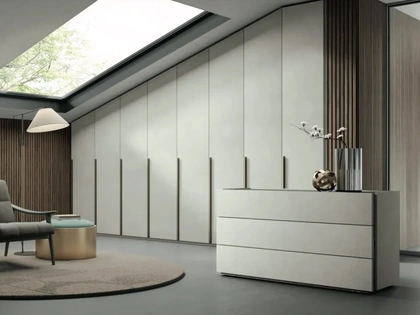 Armadio su misura Young Cemento Bianco di Artigianmobili