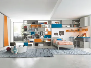 Cameretta componibile Golf C125 in melaminico di Colombini Casa