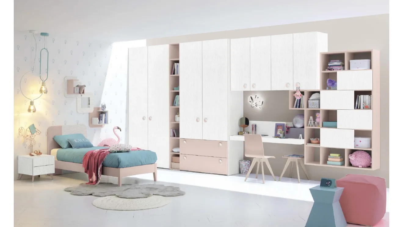 Cameretta componibile Golf C122 in melaminico di Colombini Casa