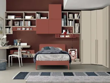 Cameretta componibile Golf Y113 in melaminico di Colombini Casa