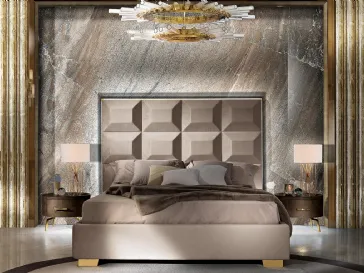 Comodino in legno con finitura effetto pelle Incanto di Mobil Più