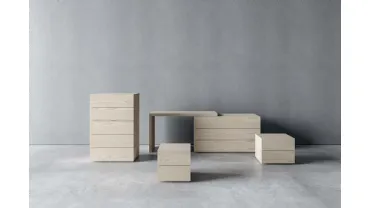 Gruppo Notte Master in legno di Frassino laccato opaco di Veneran