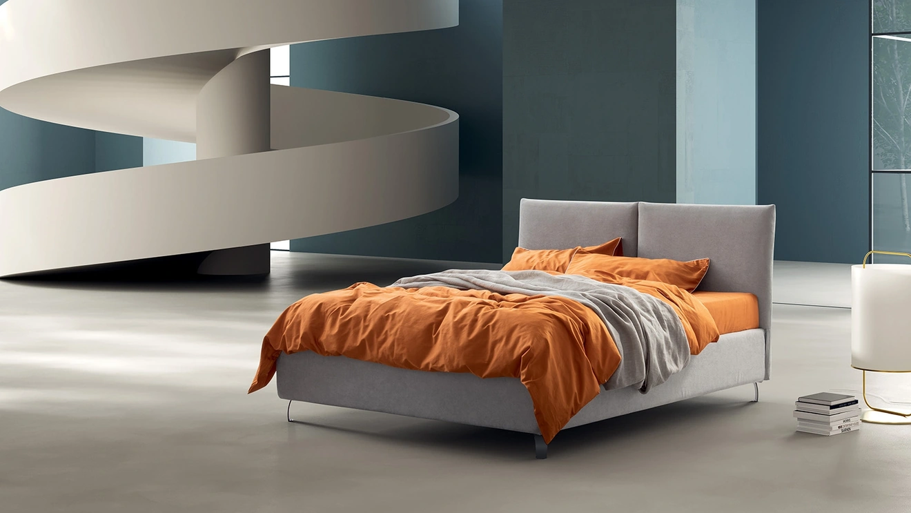 Letto in tessuto imbottito Alessia di Stilfar Italia