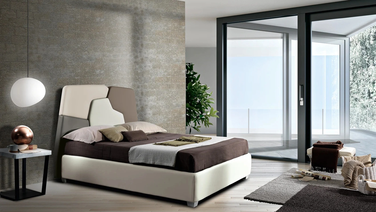 Letto con testiera Cusco di Artigianaletti