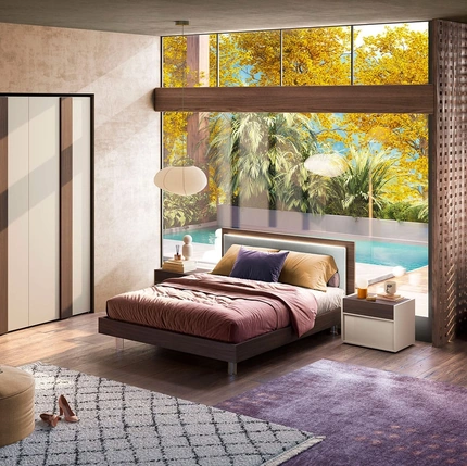 Letto Basic Soft Led di Cecchini Italia