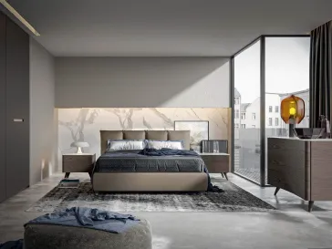 Letto imbottito contenitore Bros di Veneran