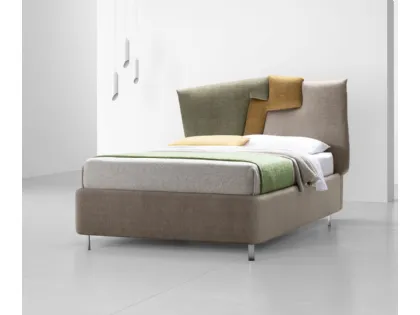 Letto Fantasy Young a una piazza e mezza con testiera in tessuto dal design unico e inconfondibile di Stilfar Italia