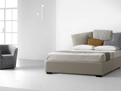 Letto in tessuto con testiera dal design originale Fantasy di Stilfar