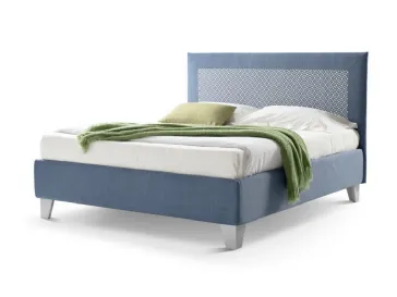 Letto matrimoniale in tessuto con testiera Flavia di Stilfar Italia