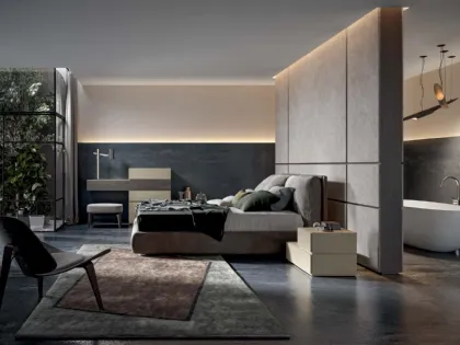 Letto con vano contenitore Levante di Veneran