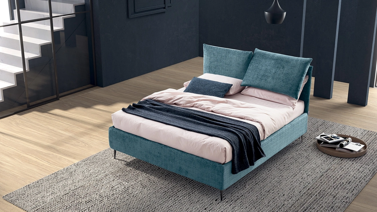 Letto matrimoniale in tessuto Francesca di Stilfar