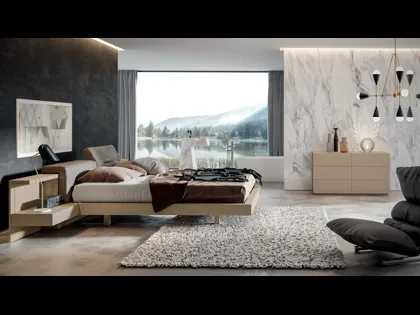 Letto Venus con box contenitore di Veneran