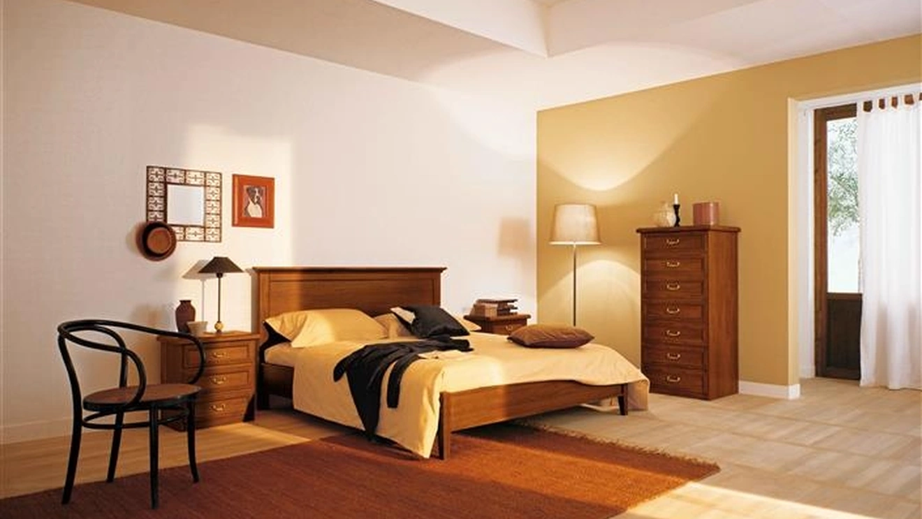 Letto con testiera Driade di Villanova