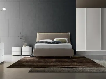 Letto in tessuto con testiera Vitalyty Effige di Colombini Casa
