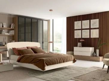 Letto matrimoniale con testiera Vitalyty Estel di Colombini Casa