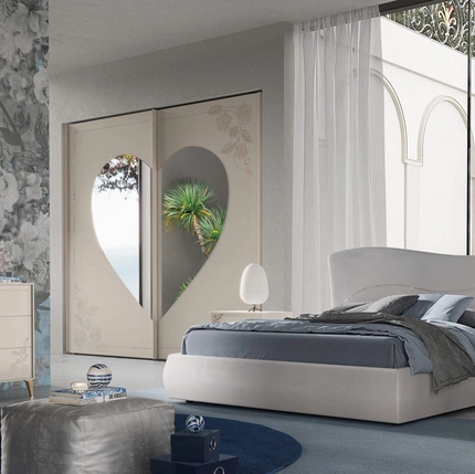 Letto Zeus in ecopelle di Cecchini Italia