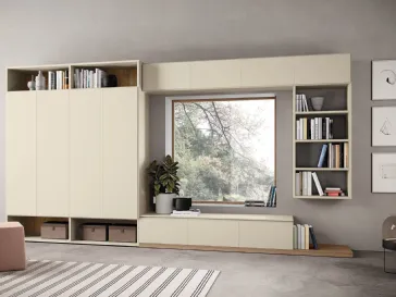 Libreria a muro Golf Infinity I105 in melaminico di Colombini Casa