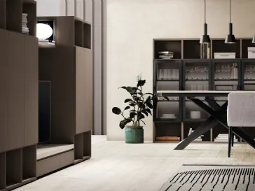Libreria a muro Golf Infinity I103 in melaminico di Colombini Casa