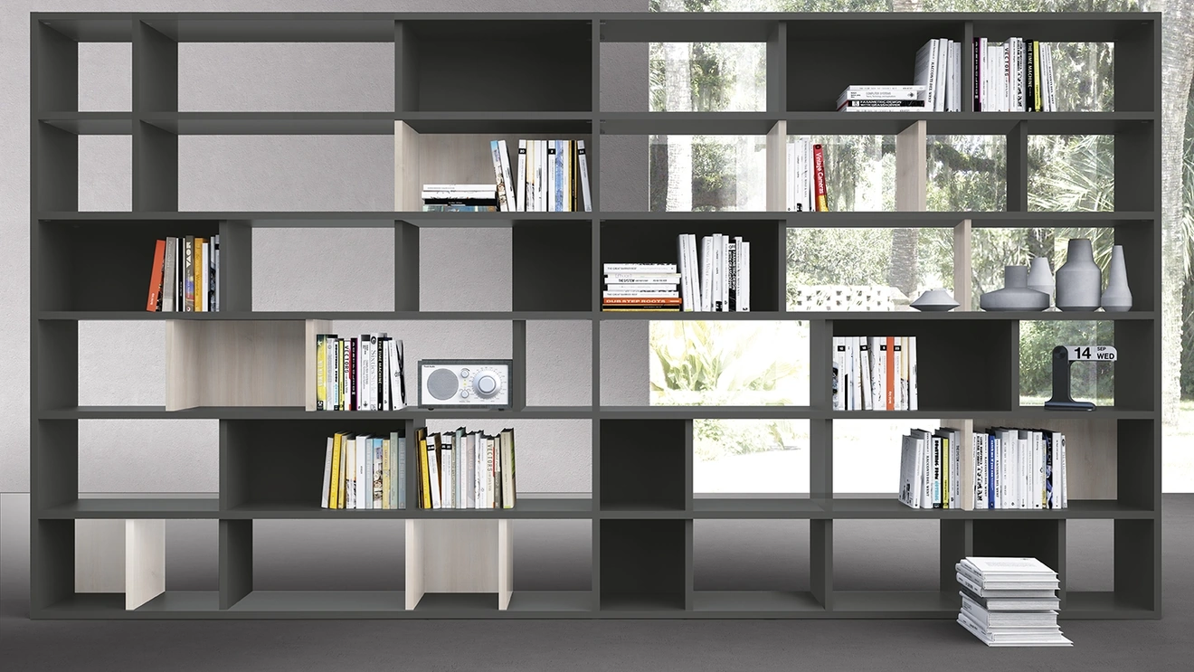 Libreria componibile divisoria Infinity L24 di Colombini Casa