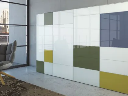 Madia moderna in vetro laccato lucido Tetris 101 di Artigianmobili