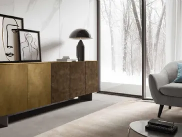 Madia Velvet 183 finitura Ossido Ottone e Corten di Artigianmobili