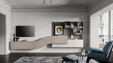 Parete Attrezzata moderna Velvet 157 di Artigianmobili