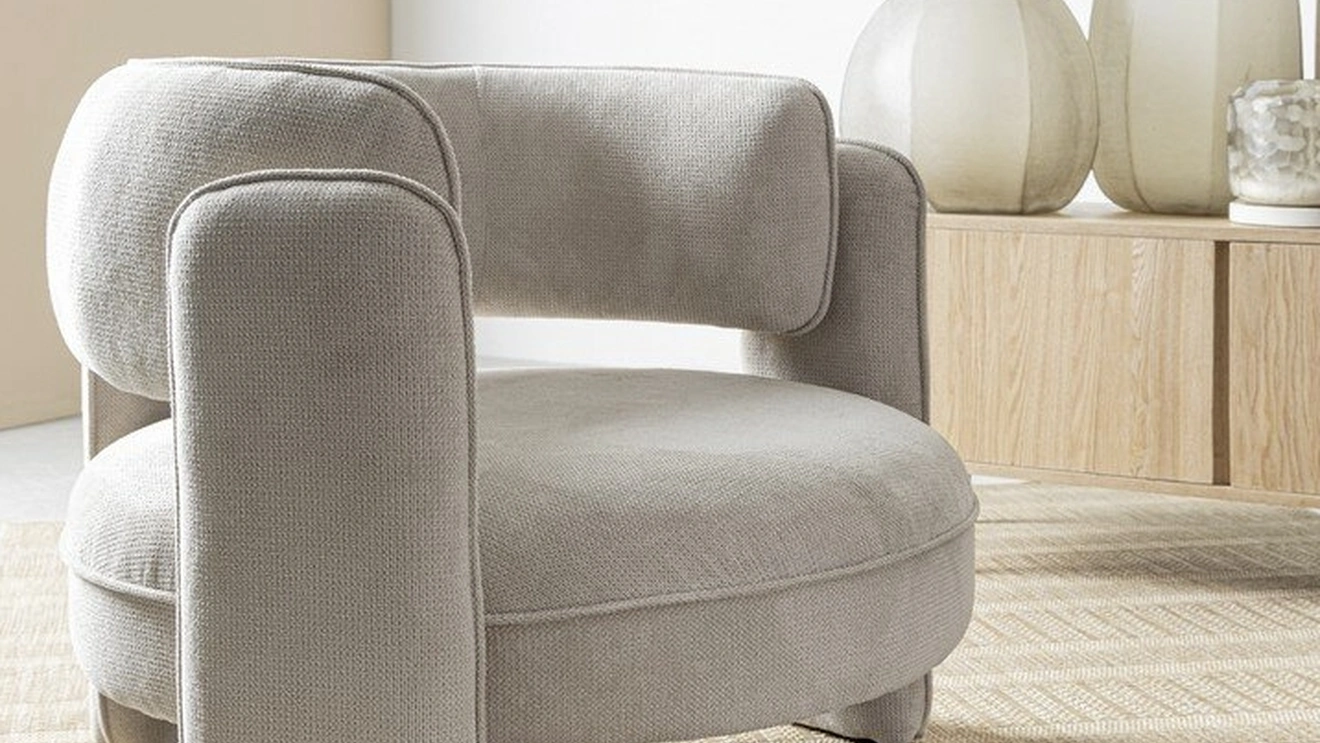 Poltroncina in tessuto Aisha di Bizzotto