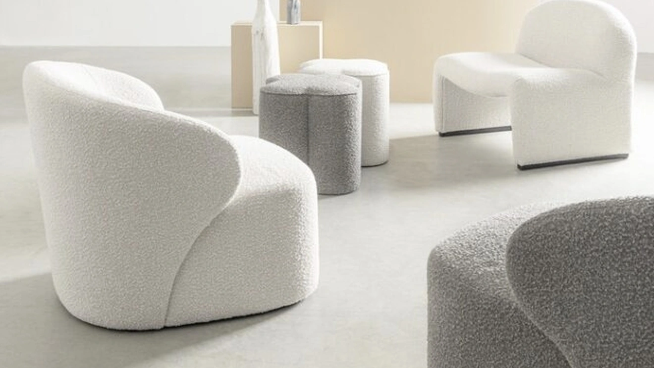 Poltroncina in tessuto Babila di Bizzotto