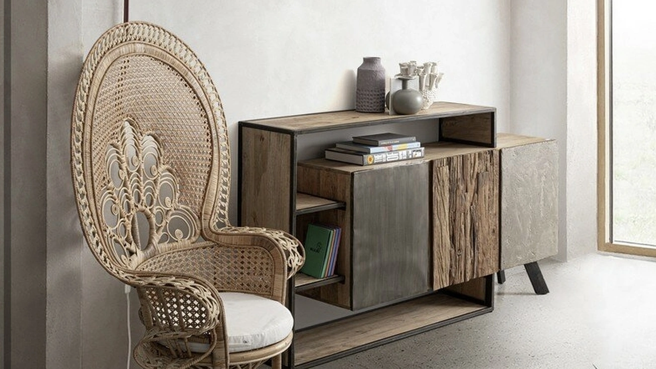 Poltrona in rattan Peacock di Bizzotto
