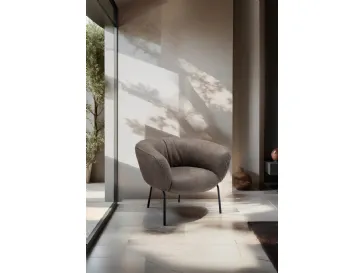 Poltroncina in pelle  Jill di Franco Ferri