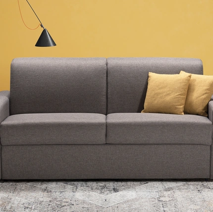 Divano letto lineare in tessuto Iron di Kermes divani