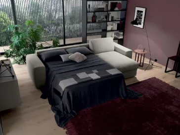 Divano Letto in morbido tessuto imbottito Spike di Felis