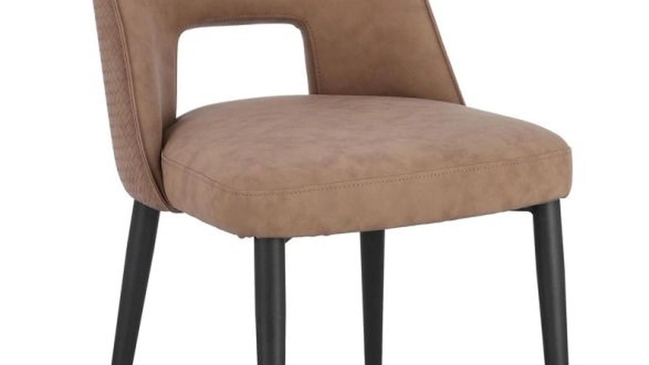Sedia Roger in ecopelle di Bizzotto