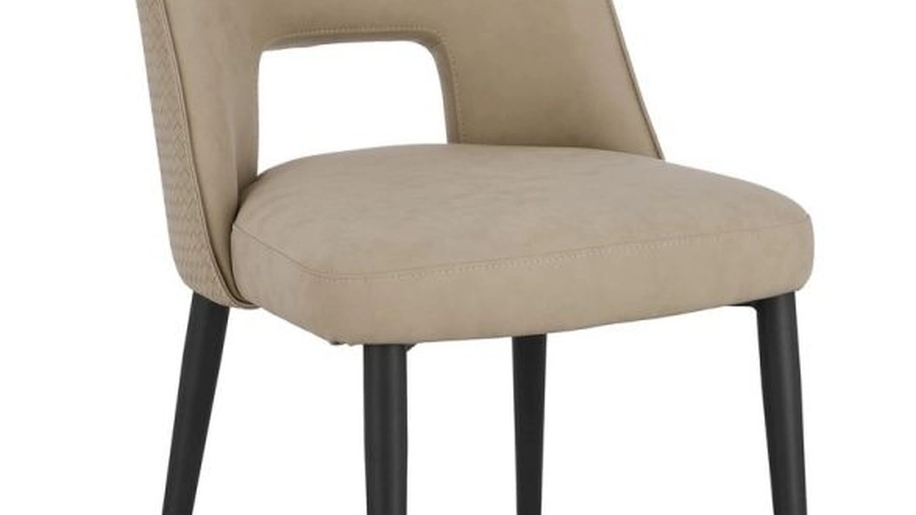 Sedia Roger in ecopelle di Bizzotto