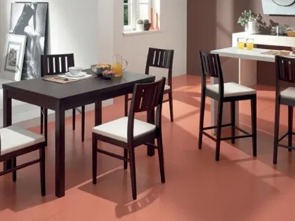 Sedia classica in legno imbottita Silvia di Eurosedia