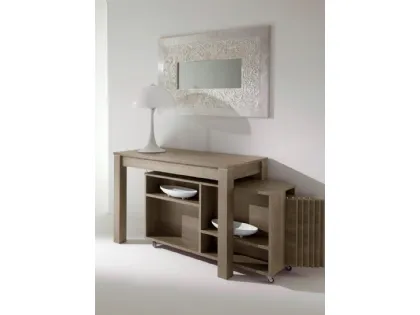 Consolle con tavolo estraibile e vani a giorno, Magic Box di Eurosedia