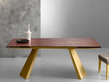 Tavolo di design in laminato Pechino Oro di Eurosedia