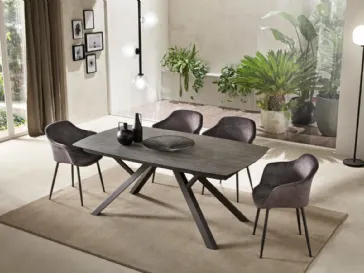 Tavolo a botte allungabile in laminato York di Gipi Le Sedie