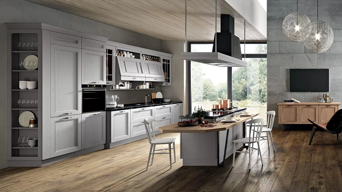 Cucina Classica con isola Maryland-06 di Spar