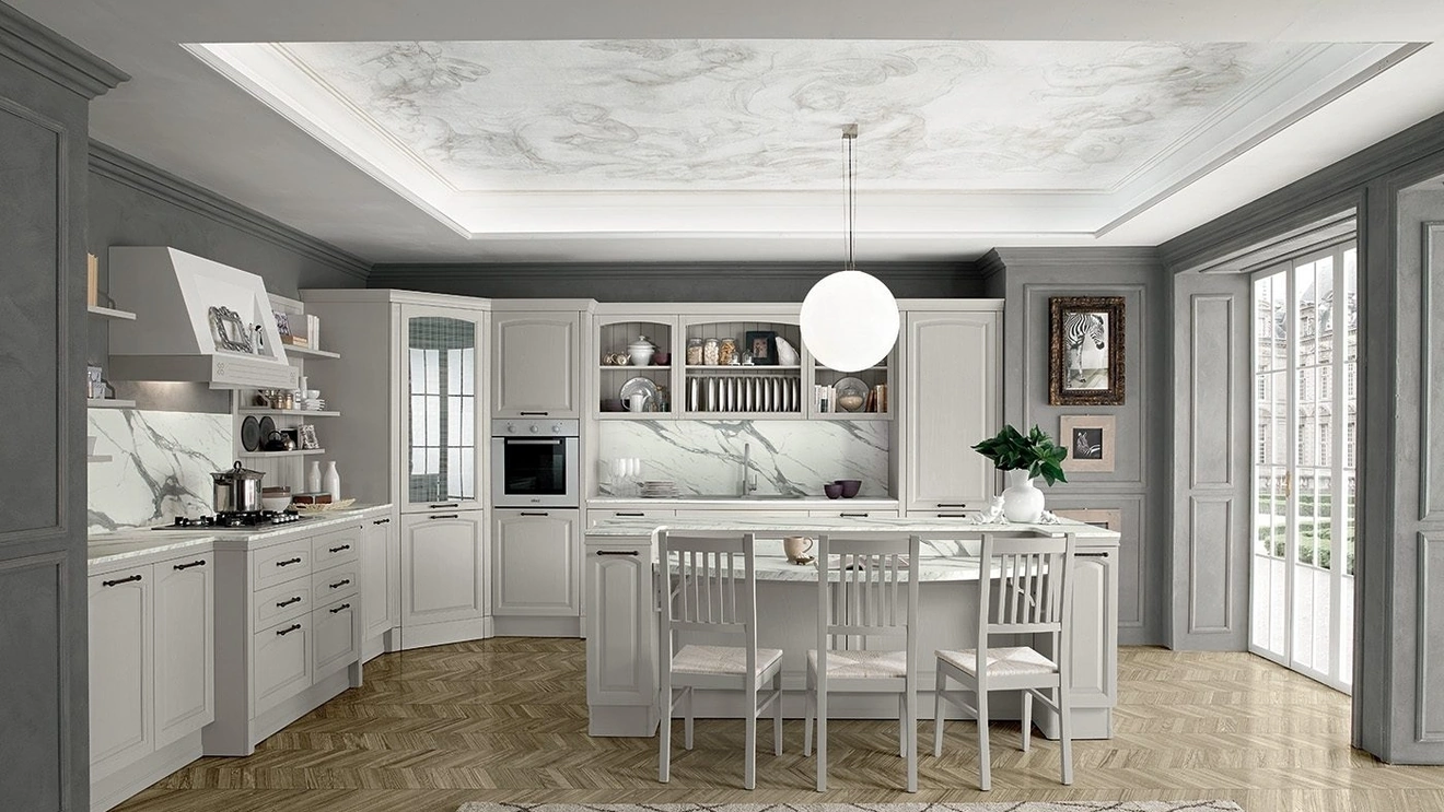 Cucina Classica con isola Mida 01 di Colombini Kitchen
