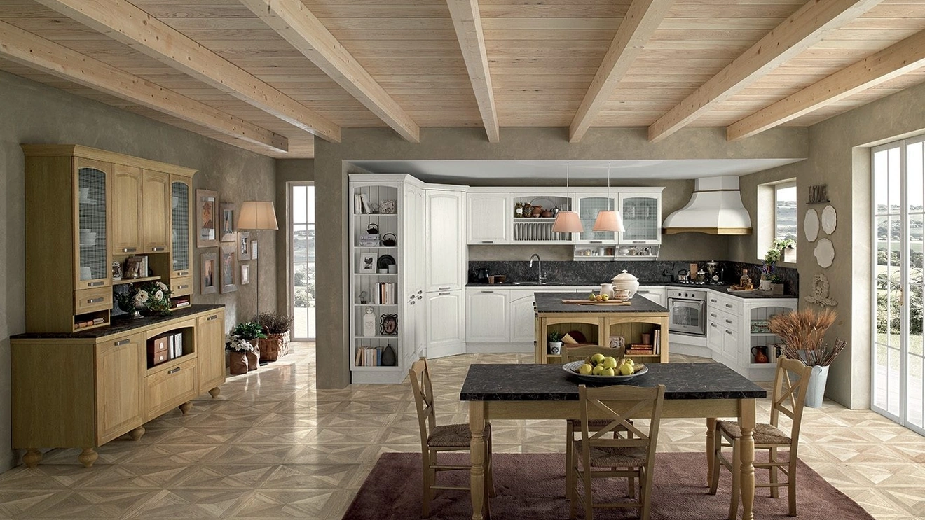 Cucina Classica ad angolo Mida 04 di Colombini Kitchen