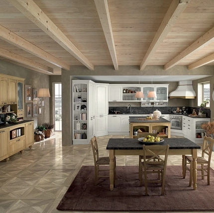 Cucina Classica ad angolo Mida 04 di Colombini Kitchen
