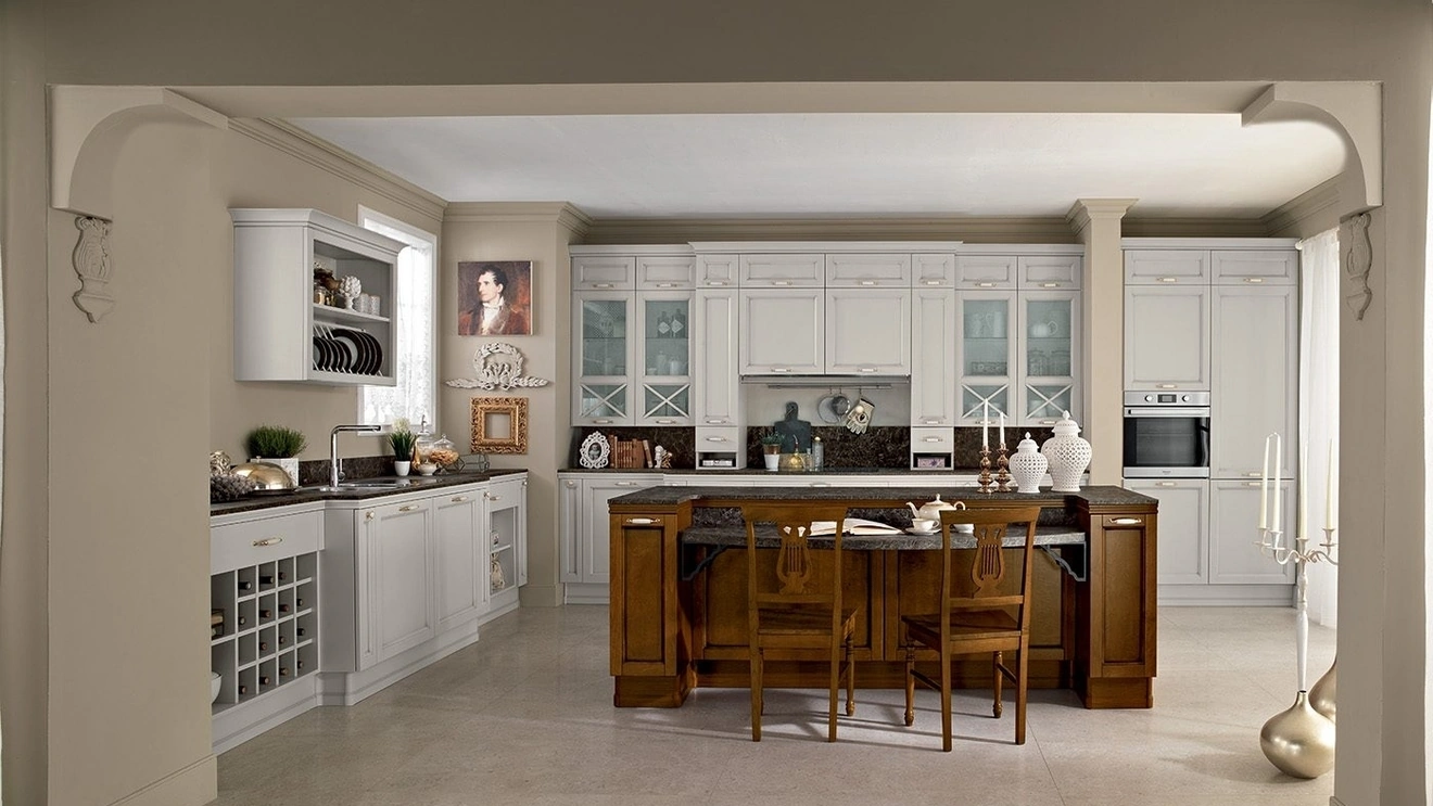 Cucina Classica con isola Sinfonia 02 di Colombini Kitchen