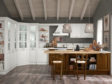 Cucina Classica con penisola Sinfonia 03 di Colombini Kitchen