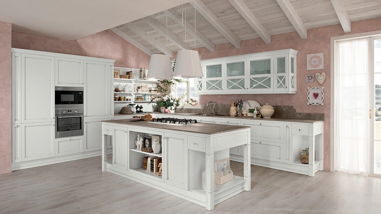 Cucina Classica con isola Sinfonia 04 di Colombini Kitchen
