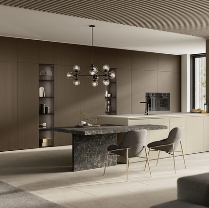 Cucina Moderna con penisola Angolo 37 05 di Colombini Kitchen