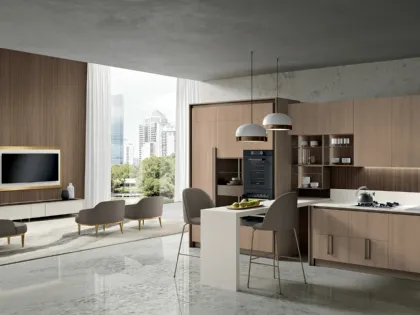 Cucina Moderna con penisola Deluxe 04 di Spar